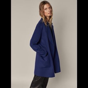 Massimo Dutti indigo cotton blazer jacket